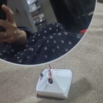 Round Magic Mirror Tabletop Customized Photo Frame (White) photo review