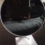 Round Magic Mirror Tabletop Customized Photo Frame (White) photo review